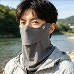 UPF50+护颈面罩防晒冰丝无痕防紫外线骑行透气遮阳可水洗男士口罩