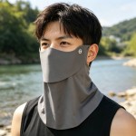UPF50+护颈面罩防晒冰丝无痕防紫外线骑行透气遮阳可水洗男士口罩