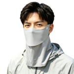 UPF50+护颈面罩防晒冰丝无痕防紫外线骑行透气遮阳可水洗男士口罩