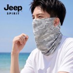JEEP SPIRIT防晒面罩男夏季骑行面巾钓鱼脸罩挂耳防晒口罩0006
