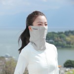 防晒面纱女夏季全脸遮阳护颈脖子冰丝围脖运动挂耳头巾骑行面罩男