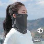 防晒面纱女夏季全脸遮阳护颈脖子冰丝围脖运动挂耳头巾骑行面罩男