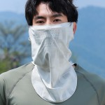 防晒面罩男款遮阳全脸骑行钓鱼自行车面巾脖子护颈围脖套冰丝面纱