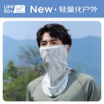 防晒面罩男款遮阳全脸骑行钓鱼自行车面巾脖子护颈围脖套冰丝面纱