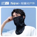 防晒面罩男款遮阳全脸骑行钓鱼自行车面巾脖子护颈围脖套冰丝面纱