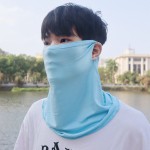 莫代尔防晒面罩挂耳遮脸全脸薄款口罩夏季女士户外开车护颈脖子男