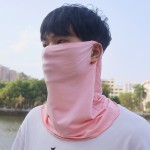 莫代尔防晒面罩挂耳遮脸全脸薄款口罩夏季女士户外开车护颈脖子男