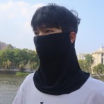 莫代尔防晒面罩挂耳遮脸全脸薄款口罩夏季女士户外开车护颈脖子男