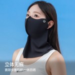 夏季新款防晒面罩网孔透气女户外骑行防紫外线加长护颈脸基尼口罩