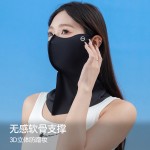 夏季新款防晒面罩网孔透气女户外骑行防紫外线加长护颈脸基尼口罩