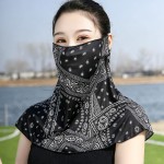 加宽加大冰丝防晒面罩面纱遮脸全脸口罩夏季女士开车男士护颈脖子