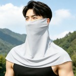 加宽加大冰丝防晒面罩面纱遮脸全脸口罩夏季女士开车男士护颈脖子