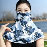 加宽加大冰丝防晒面罩面纱遮脸全脸口罩夏季女士开车男士护颈脖子