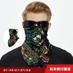 夏哈雷机车骑行挂耳三角面巾户外登山路亚钓鱼防晒面罩运动围脖套