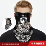 夏哈雷机车骑行挂耳三角面巾户外登山路亚钓鱼防晒面罩运动围脖套