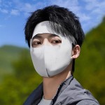 成人男士户外防晒无痕护眼角冰丝防晒口罩透气全脸遮阳防紫外线