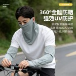 UPF50+冰丝防晒面罩男女新款二件套夏季骑行运动防紫外线冰袖套装