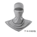 亚马逊透气钓鱼防晒头套男女通用户外护脸速干防尘骑行面罩冰感
