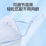 4-12岁儿童专用防晒口罩冰丝凉感透气UPF50+护眼角卡通面罩