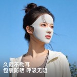 跑步专用防晒口罩夏季女士冰丝护下巴露口鼻户外高尔夫马拉松面罩