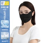 冰丝防晒口罩夏季女薄款护眼角户外骑行时尚口罩透气网可水洗面罩