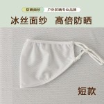 夏季防晒口罩女高颜值透气护眼角3d立体防紫外线冰丝提花遮阳口罩