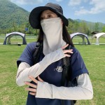 户外冰丝围脖男女防晒袖套护颈脖子夏季骑行开车头巾出游钓鱼面罩