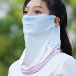 暑假防晒面罩女士冰丝挂耳护颈围脖遮全脸脖套夏天遮阳骑行面纱脸