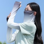 暑假防晒面罩女士冰丝挂耳护颈围脖遮全脸脖套夏天遮阳骑行面纱脸