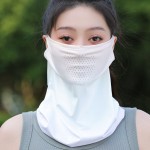 暑假防晒面罩女士冰丝挂耳护颈围脖遮全脸脖套夏天遮阳骑行面纱脸