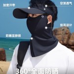 全脸防晒男士面罩防紫外线防护脸基尼冰丝透气款马路骑行护脖口罩