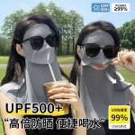 批发可喝水防晒面罩护颈一体全脸防紫外线脸基尼遮阳透气口罩E