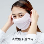 夏季防晒护眼角口罩女防尘防紫外线面纱遮阳冰丝面罩骑行护全脸