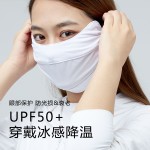 夏季防晒护眼角口罩女防尘防紫外线面纱遮阳冰丝面罩骑行护全脸