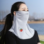 冰丝防晒面罩挂耳遮脸全脸薄款面纱口罩夏季女士户外护颈脖子脸罩