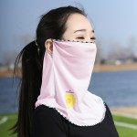 冰丝防晒面罩挂耳遮脸全脸薄款面纱口罩夏季女士户外护颈脖子脸罩