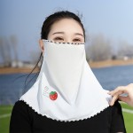 冰丝防晒面罩挂耳遮脸全脸薄款面纱口罩夏季女士户外护颈脖子脸罩