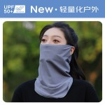 防晒面罩冰袖女夏季凉感透气摩托车面巾全脸遮阳围脖户外徒步装备