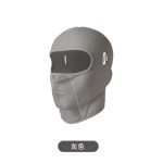夏季防晒骑行面罩头套围脖一体头盔内衬户外吸汗方格冰丝头套护脸