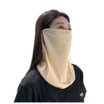 防晒面罩女款夏季冰凉透气全脸护颈挂耳口罩骑行电动车遮阳脖套男