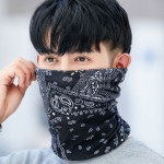双层保暖围脖男士冬季骑行面罩防风百变头巾扭帽子脖套两用护耳帽