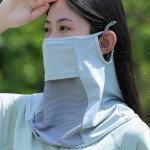 冰丝防晒面罩男女夏季全脸透气凉感户外骑行遮阳护颈脖套2026新款