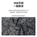 现货嘻哈防晒头巾机车骑行面巾男女街头腰果花佩斯利冰丝围脖面罩