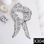 2026款百搭印花三角丝巾女  氛围高级感包头巾时尚优雅饰品系薄款