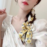 5CM小丝巾飘带丝带腰带细窄长条发带女夏季薄款绑包包扎头发春秋