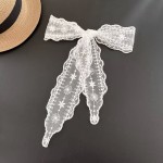 早春新款蕾丝飘带长条甜美扎发绑包丝带小众系脖choker装饰小领巾