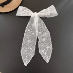 早春新款蕾丝飘带长条甜美扎发绑包丝带小众系脖choker装饰小领巾