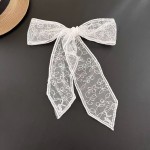 早春新款蕾丝飘带长条甜美扎发绑包丝带小众系脖choker装饰小领巾