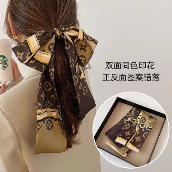 长条丝巾扎发百搭丝带发绳绑包菱形绑发小发带发饰高级感女飘带