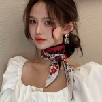 2023新款头巾发带复古丝巾女小长条丝带飘带绑发腰带绑包夏季围巾